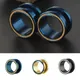 1pc Surgical Steel Ear Flesh Tunnel Plugs Anodized Without Thread Double Flared Hollow Screw Ear