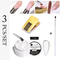 UR SUGAR 15ml Extension Nail Gel Set Clear White Pink French Nail Art DIY Hard Gel For Quick Prolong