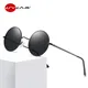 UVLAIK Vintage Polarized Sunglasses Women Men Classic Retro Small Round John Lennon Glasses Brand