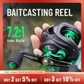 Fishmx Fishing Reel 7.2:1 Gear Ratio Max Drag 10kg Baitcasting Reel with Aluminum Spool for Lure