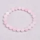 Rose Quartzs Bracelet Pink Crystal Natural Stone Beads Bracelets Madagascar Round Bead Stretch