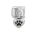 Stainless Steel Composable links Classic Love Pet Heart Paw Dog Pawprint dangle Italian charm