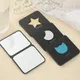 Foldable Makeup Mirror Mini Square Makeup Vanity Mirror Portable Hand Mirrors Double-sided Compact