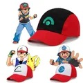 Pokemon Anime Hats Pocket Monster Figure Ash Ketchum Cosplay Series Cartoon Hats Adjustable Child
