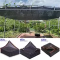 3 6 12 Pin Black HDPE Anti-UV Sun Shade Net Gazebo Shelter Outdoor Pergola Canopy Sun Cover
