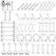 1/5PCS Acrylic Transparent Navel Ring Eyebrow Nail Nose Ring Soft Navel Stud For Women Septum