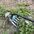 Gardening Hoe Weeding Tool Root Pulling Small Rake Loosening Soil Digging Wild Vegetables Manganese