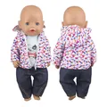 2023 New Dolls Outfit Suits For 17 inch 43cm Baby Reborn Doll Cute Jumpers Rompers New Born Doll