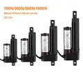 DC12V Electric Linear Actuator 100N 300N 500N 1000N Linear Actuator 50mm 100mm 150mm Stroke Linear