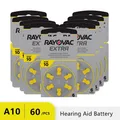 60PCS Hearing Aid Batteries 10 Rayovac Extra Battery A10 10A PR70 10 High Performance Zinc Air