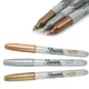 NEW Gold Silver Markers Pen Sharpie Metallic Waterproof Permanent Craftwork for Wood Plastic Metal