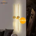 One pair LED Wall Lamp Modern Gold LED Wall Sconce living room home decor wall light for Stairway