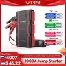 UTRAI 1000A Car Jump Starter Power Bank Portable Emergency Starter Auto Car Battery Booster Mini