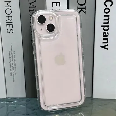 Transparent Large Hole Airbag Soft Silicone Phone Case For iPhone 14 13 12 11 Pro Max XS Max Xr 7 8