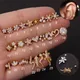 1Pc 20g Helix Piercing Jewelry Conch Rook Lobe Tragus Stud New Rose Gold Color Plants And Animals Cz