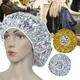 Shower Cap Heat Insulation Aluminum Foil Insulation Hat Elastic Bathing Cap For Women Hair Salon