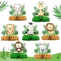 Jungle Animals Honeycomb Desktop DecorJungle Theme Birthday Party Decor Kids Wild One 1st Birthday