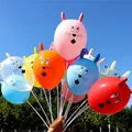 1/5/10 PCS New Cute Rabbit Inflatable Ball Birthday Wedding Anniversary Children's Day Party