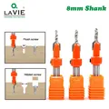 LAVIE 1pc 8mm Shank HSS Woodworking Countersink Router Bit Screw Extractor Remon Demolition For Wood