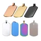 10 Pcs Wholesale Rectangle 6 Colors Men Stainless Steel Stamping Blank Dog Tags Pendant Necklace