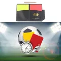 Sport Football Soccer Referee Wallet Notebook with Red Card and Yellow Card