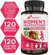 Women's Multivitamin Multimineral Supplement - Magnesium Biotin Calcium Zinc Selenium - Supports