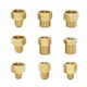 Brass Male Female 1/2" M14 M18 M22 3/8" Thread Connector Tooth Pitch 1.5mm Copper Water Tap Washing