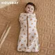 Baby Sleeping Bag Newborn Baby Swaddle Sleeveless Sleep Sack Summer Thin 100% Cotton Soft 2-Ways