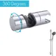 Shower Rail Slide Bathroom Shower Room Showerhead ABS Plastic Holder Bracket 360 Degree Rotation