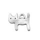 WYSIWYG 20pcs 14x12mm Pendant Small Cat Kawaii Cat Charm Pendants For Jewelry Making Antique Silver