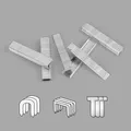 1000Pcs U/ Door /T Shaped Staples Nails For Staple Gun Stapler Furniture Interior Decoration Wood