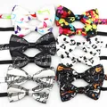 Music Note Parent-Child Bowtie Set Piano Stave Guitar Plaid Family Butterfly Party Dinner Wedding