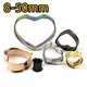 8-50mm Heart-shaped Ear Gauges Tunnels Plugs Stainless Steel Ear Stretcher Body Jewelry for Women
