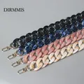 DIY New Fashion Woman Handbag Accessory Chain Black Pink Detachable Resin Blue Luxury Strap Women