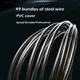 10Ft 3.4mm Spare Rope Steel wire Durable for Weighted Speed Jump Rope Crossfit Skipping Ropes 3M