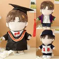 20CM Doll Clothes Set Graduation Dress Bachelor's Gown Toy Clothing Mini Sweater Doll Hoodies