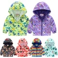 2023 Kids Clothes Boys Jackets Children Hooded Zipper Windbreaker Baby Print Coat Infant Waterproof