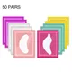 50 Pairs Eyelash Extension Patch Hydrogel Eyelash Under Eye Patches Gel Lash Pads Makeup Eye Pads