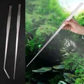 Super Thick Aquarium Stainless Steel Tweezers Straight Elbow Coral Water Grass Clip Pet Shrimp Reef