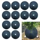 12pcs Mulch Ring Tree Protector Mats 27-42cm Disc Shrub Tree Guard Shading Mat For Vegetable Garden