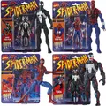Hasbro Spider Man Marvel legends Venom Deadpool Action Figure Toys Change Face Statue Model Doll