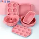 FAIS DU Dark Pink Molds for Baking Silicone Bakeware DIY Cake Mold Muffin Pan Pastry Kitchen