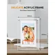 Cut Gift Acrylic Digitial Photo Frame 5 inch IPS Screen 1000amh Battery 2G Memory Volume button