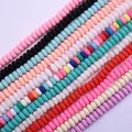 7mm Approx 100Pcs 11 Colors Ellipse Clay Beads Polymer Clay Spacer Loose Handmade Beads For Necklace