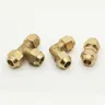 Flared copper pipe fittings Tube OD 6/8/10/12/14/16/19mm Brass Connector Fitting Copper flared