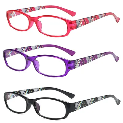 Fashion Reading Glasses Men Women Flower Print Resin Reading Glasses Anti-Blue Light Eyeglasses