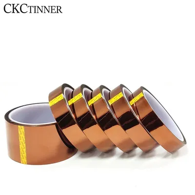 5/6/8/10/12/15/20MM x 30M Brown High Temperature Resistant Kapton Tape Polyimide For Electric