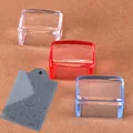 Silicone Transparent Rectangle Nail Art Stamping Kit Nail Stamper Manicure Plate Stamp Manicure