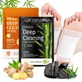 Natural Ginger Bamboo Detox Foot Patches Detoxification Body Toxins Cleansing Slimming Stress Relief