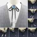 Oval New Trendy Mint Green Black Bolo Tie Western Cowboy Dress Shirt Accessory Jewelry Bolo-ties